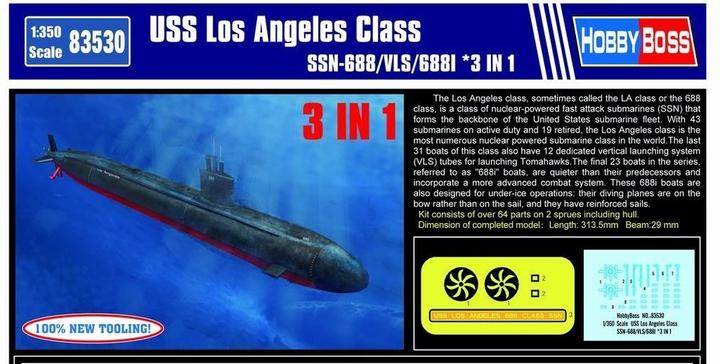 Produktbild Hobby Boss USS Los Angeles Class SSN-688/VLS/688I