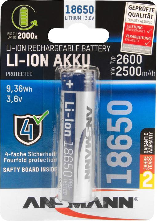 Ansmann 18650 (1 pcs., 18650, 2600 mAh)