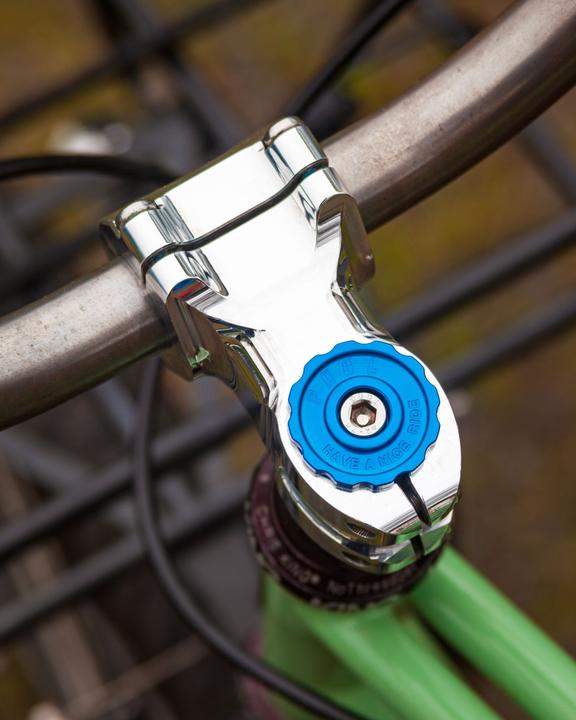 Actual product image Paul Component Engineering Paul Component Stem Cap, 1 1/8", blue