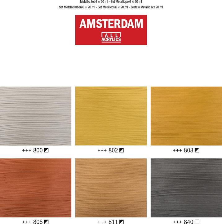 Produktbild Amsterdam Acrylfarbe (Multicolor, 120 ml)
