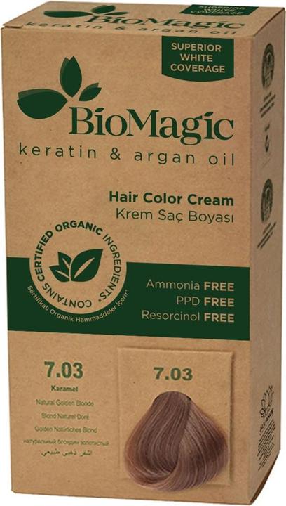 Biomagic Haarfärbemittel Golden Blond (7,03) 250 g - Biomagisch