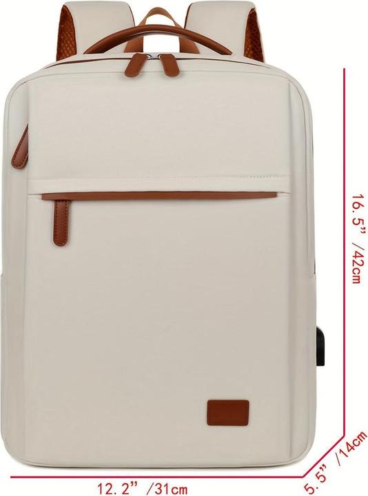 Actual product image Only-Bags.Store Fashionable and simple waterproof computer rucksack made from Oxford fabric, versatile