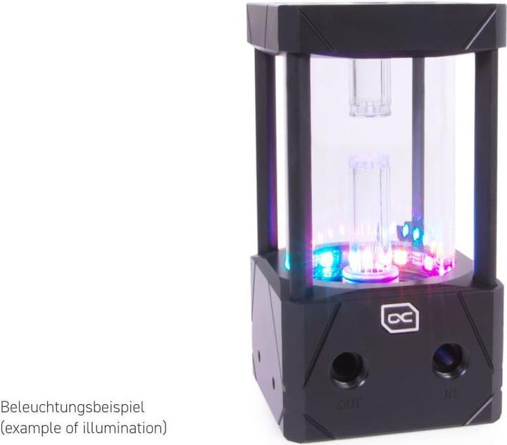 Alphacool Aurora D5 Acetal/Glass Ice Bucket - 150mm incl. VPP Apex D5