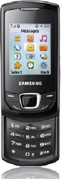 Actual product image Samsung E2550 Monte Slider - Strong Black (2", 1.30 Mpx)