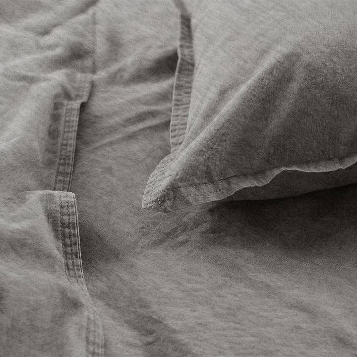 Produktbild H.G. Hahn-Haustextilien Hahn Flanell Bettwäsche Stone-Washed (Bettwäsche Set, 155x220 cm + 80x80 cm)