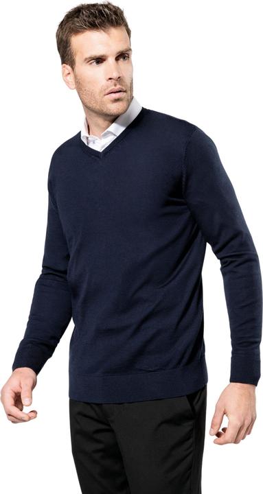 Produktbild Kariban Merino-Pullover mit V-Ausschnitt (4XL)