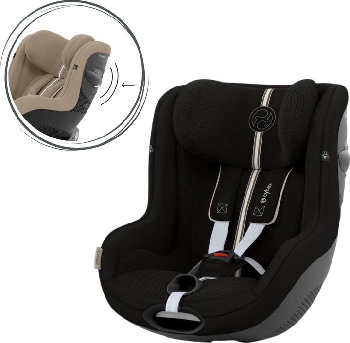 Produktbild Cybex SIRONA G I-SIZE PLUS Moon Black | black (Reboarder, ECE R129/i-Size Norm)