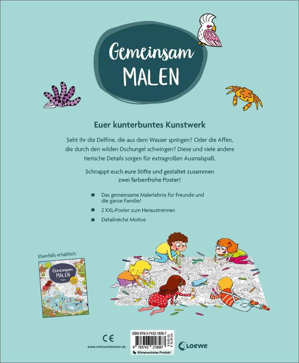 Produktbild Loewe Gemeinsam malen - Dschungel und Ozean