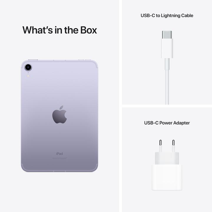 Immagine prodotto Apple iPad mini 2021 (6.Gen) (5G, 8.30", 256 GB, Purple)