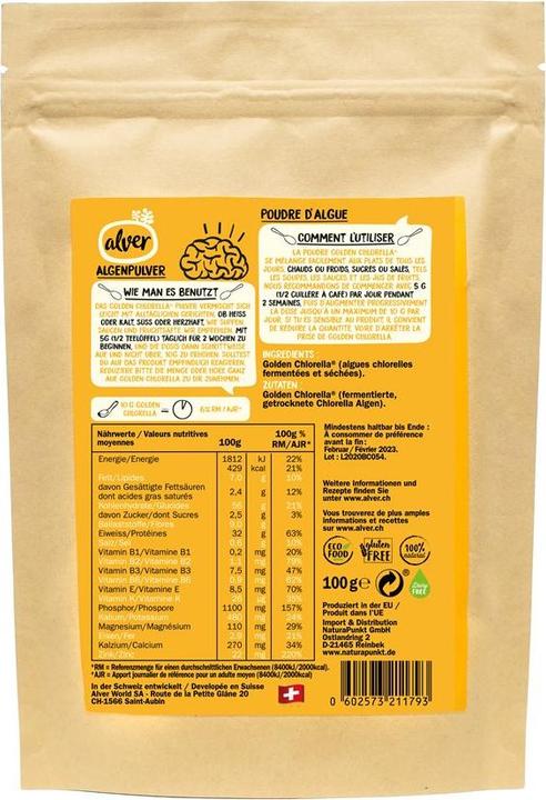 Actual product image Alver Golden Chlorella (1 Piece, Powder, 100 g)