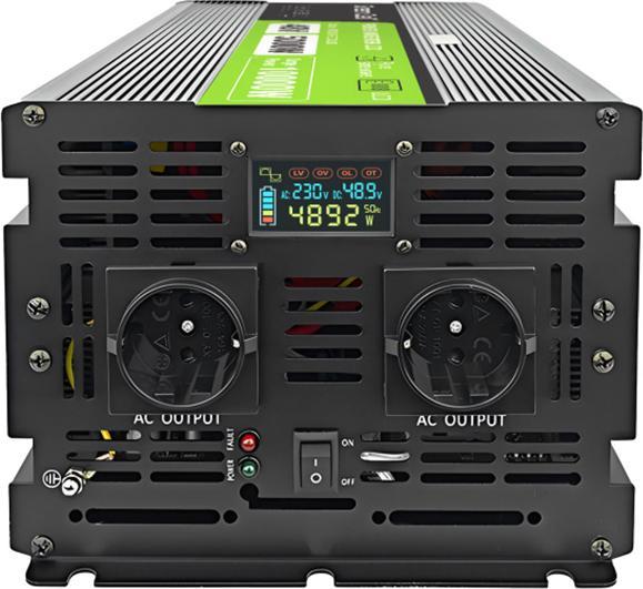Actual product image GreenCell Przetwornica LCD /10000W Czysty sinus z wywietlaczem