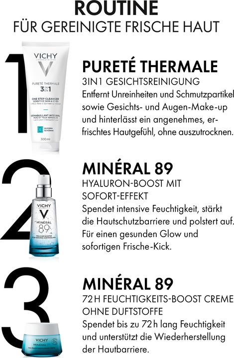 Actual product image Vichy Pureté Thermale 3in1 Facial Cleanser (Cleaning cloths, 300 ml)