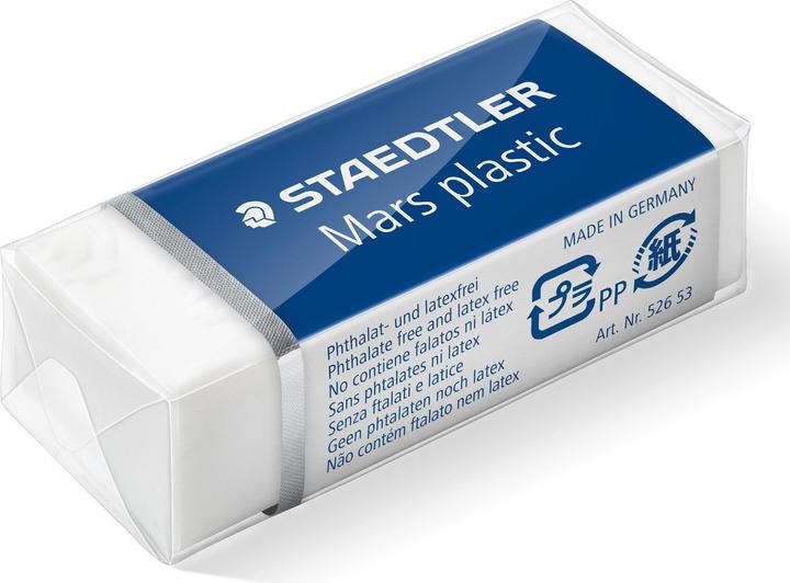 Actual product image Staedtler rasoplast 526 B-9 eraser blister card with 2 erasers