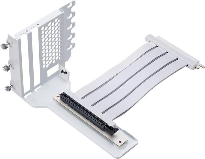 Actual product image Phanteks Vertical GPU bracket II + PCI-E 4.0 x16 riser ribbon cable, 22 cm - white