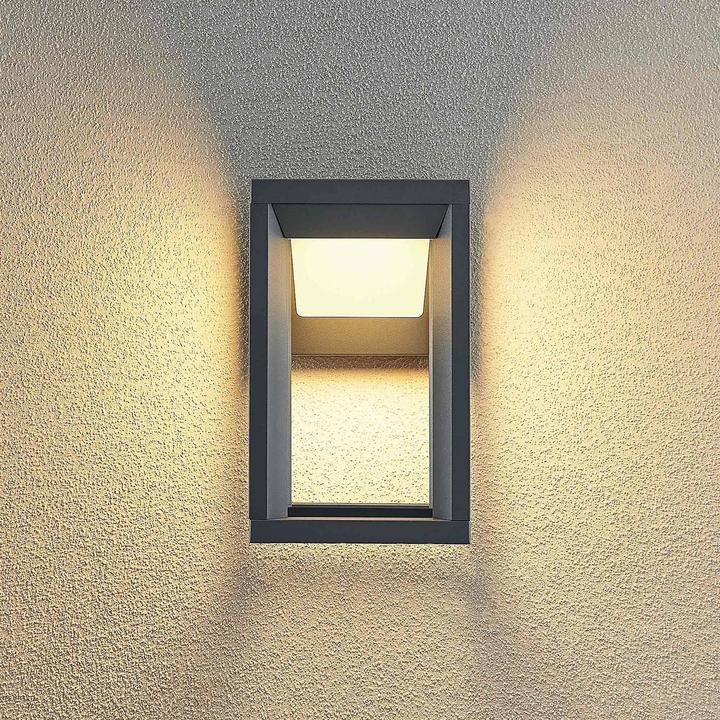 Produktbild Prios Gamion LED-Aussenwandlampe aus Aluminium (425 lm, IP54)