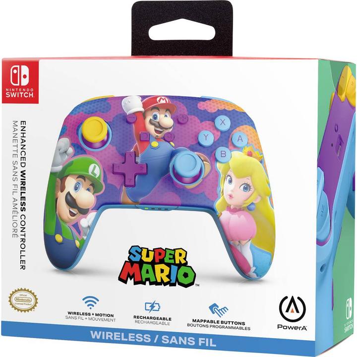 Image du produit PowerA Enhanced Wireless Controller - Colour Splash Heroes (Switch OLED, Switch Lite, Switch)