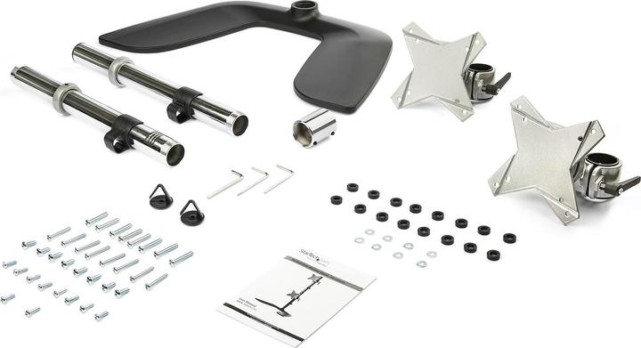 Immagine prodotto StarTech Supporto verticale per doppio monitor - Per monitor VESA fino a 27" - Alluminio - Altezza (Tavolo, 27.01")