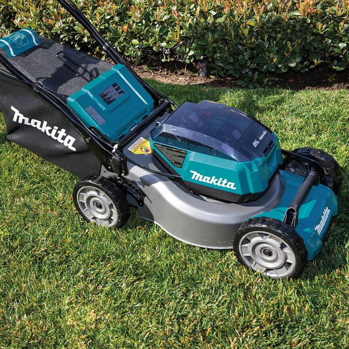 Produktbild Makita DLM462Z Selbstfahrender Akku-Rasenmäher 4X18V, BL-Motor, 46cm, 3 (Akkubetrieb)