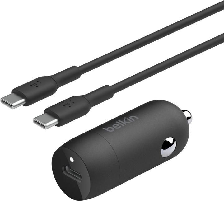 Productafbeelding Belkin 30W CAR CHARGER USBC-C 1M BLK
