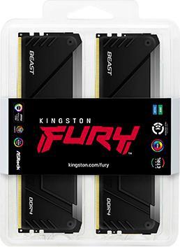 Image du produit Kingston 32 Go DDR4-2666MT/s CL16 (4 x 8GB, 2666 MHz, RAM DDR4, DIMM)