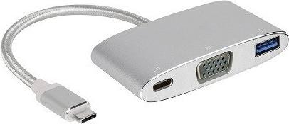 Image du produit Innergie USB-C vers (USB 3.0, USB-C, VGA, 20 cm)