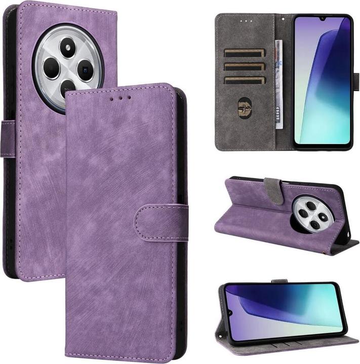 Produktbild Cover-Discount Xiaomi Redmi 14C / Poco C75 - Ledertasche mit RFID Blocker (Xiaomi Poco C75, Xiaomi Redmi 14C, Xiaomi Redmi 4)