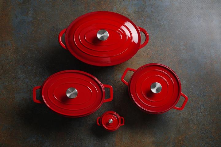 Image du produit Hendi Marmite en fonte émaillée (24.50 cm, Cocotte + faitout, Fonte, Émail)