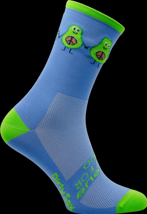 Actual product image Dirtysox Allround - Elite - LAUREUS SPORT FOR GOOD - Peace Avocado (44 - 47)
