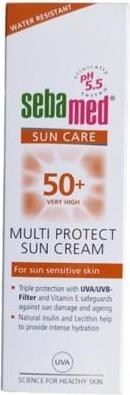 Actual product image Sebamed SPF 50+ Multi Protect Sun Cream for Sun Sensitive Skin pH 5.5 75ml (Sun cream face, SPF 50+, 75 ml)