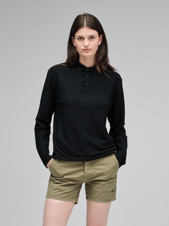 Actual product image Mover Plastic Free Sportswear Long Sleeve Merino Polo (L)