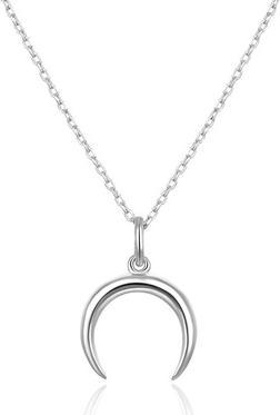 Beneto Gentle silver necklace with crescent AGS650 / 47 (chain. pendant) (L)