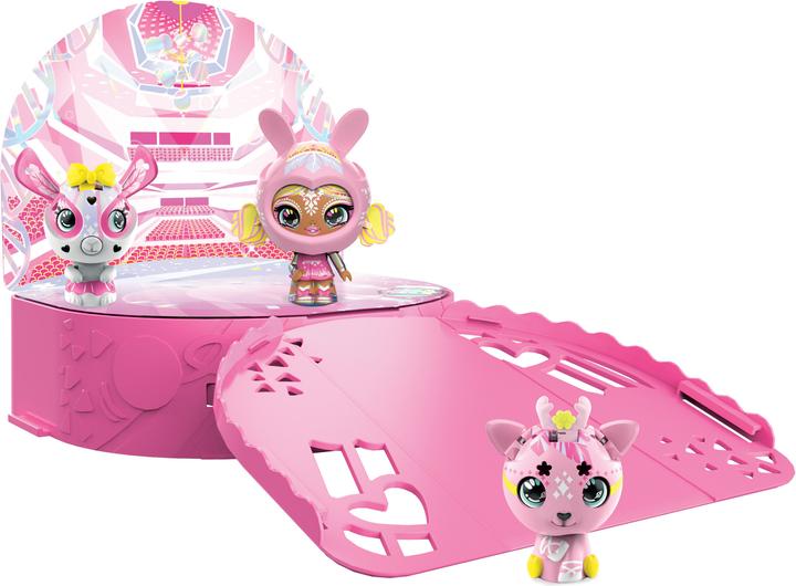 Actual product image Spin Master Zoobles Diva Ballerina Dance Studio Play Set and Storage with 3 Exclusive Figures