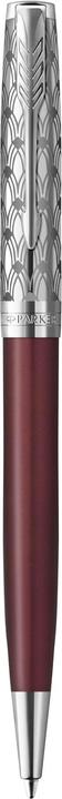 Actual product image Parker Ballpoint pen Sonnet Premium Metal & C.C. sw M (Stainless steel, Red, 1 x)