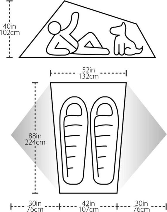 Produktbild Big Agnes Copper Spur HV UL2 mtnGLO (Kuppelzelt, 1.46 kg, 2 Personen)