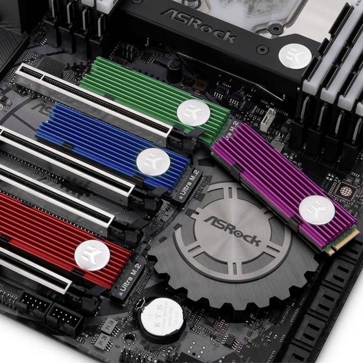 Actual product image EKWB EK-M.2 NVMe Heatsink - blue