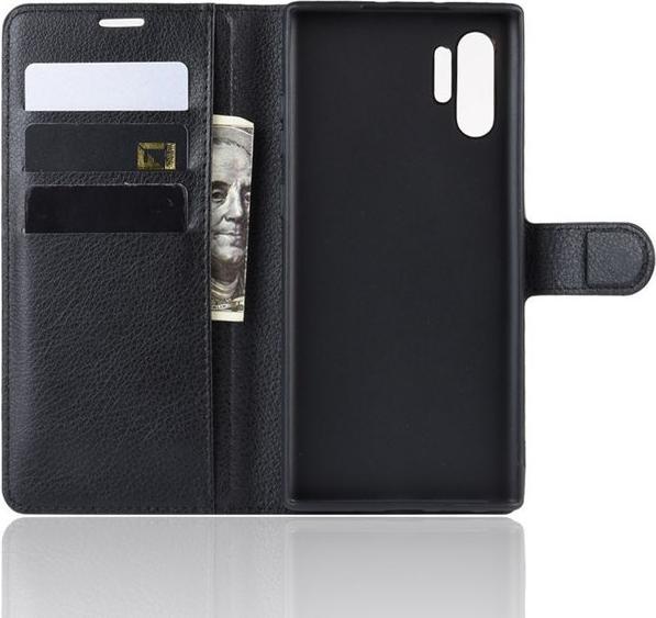 Actual product image MU Classic Litchi Leather Bookcover Series (Samsung Galaxy Note 10+ 5G, Samsung Galaxy Note 10+)