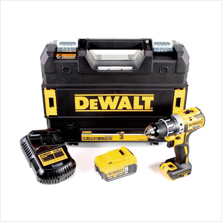 Produktbild DeWalt DCD 791 P1 Akku Bohrschrauber 18V 70Nm Brushless + 1x Akku 5,0Ah + Ladegerät + TSTAK (Akkubetrieb)