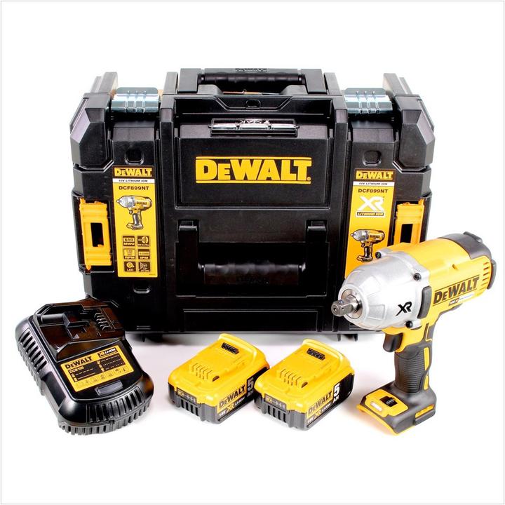 Produktbild DeWalt DCF 899 P2 Akku Schlagschrauber 18V 950Nm Brushless Kugelrastung + 2x Akku 5,0Ah + Ladegerät (Akkubetrieb)