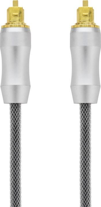 Actual product image Deltaco High-end Toslink cable optical digital audio cable, 2 m, black (2 m, TOSLINK)