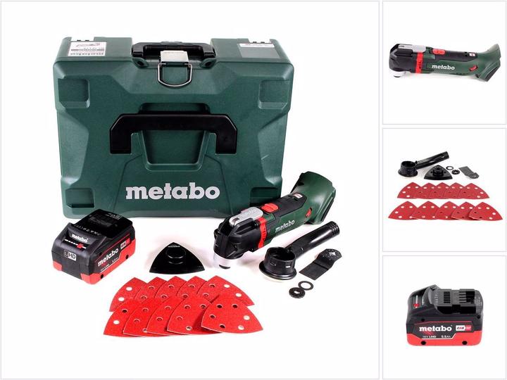 Produktbild Metabo MT 18 LTX Akku Multitool 18V ( 613021840 ) OIS-/Starlock-kompatibel + 1x Akku 5,5Ah + Koffer