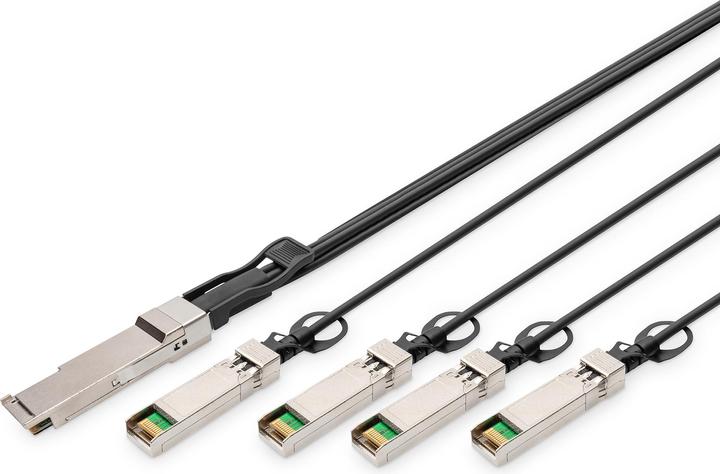 Actual product image Digitus 40G QSFP+ to 4XSFP+ Direct Attach Cable 5m (5 m)