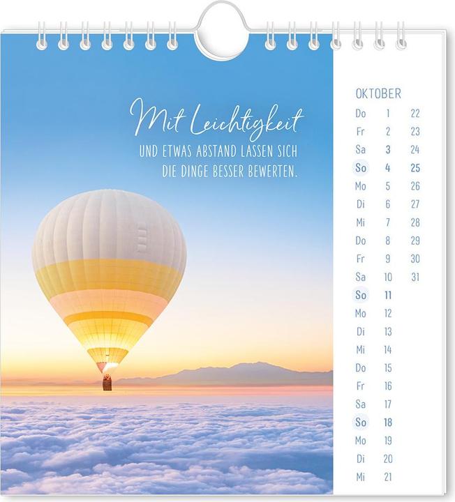 Produktbild Postkartenkalender 2026 Lichtblicke (16 x 17 cm, Harter Einband, Deutsch)