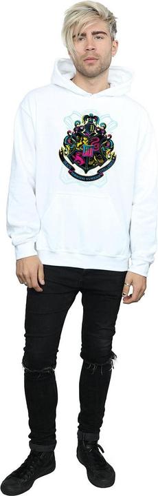Produktbild Neon Hogwarts Crest Kapuzenpullover (L)