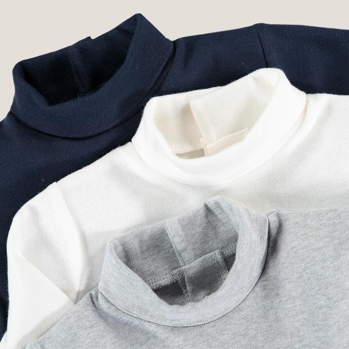 Actual product image La Redoute Collections 3-Pack Shirts with Turtleneck (80)