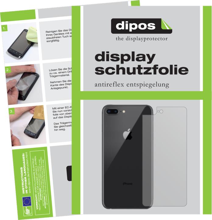 Dipos Displayschutzfolie Antireflex (2 Stück, Apple iPhone 8 Plus)