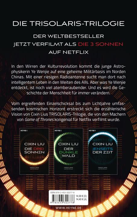 Produktbild Die drei Sonnen (Deutsch, Cixin Liu, 2023)