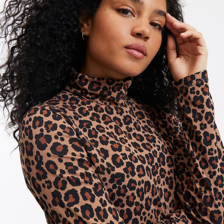 Actual product image La Redoute Collections Langärmeliges Rollkragenshirt für die Schwangerschaft (L)