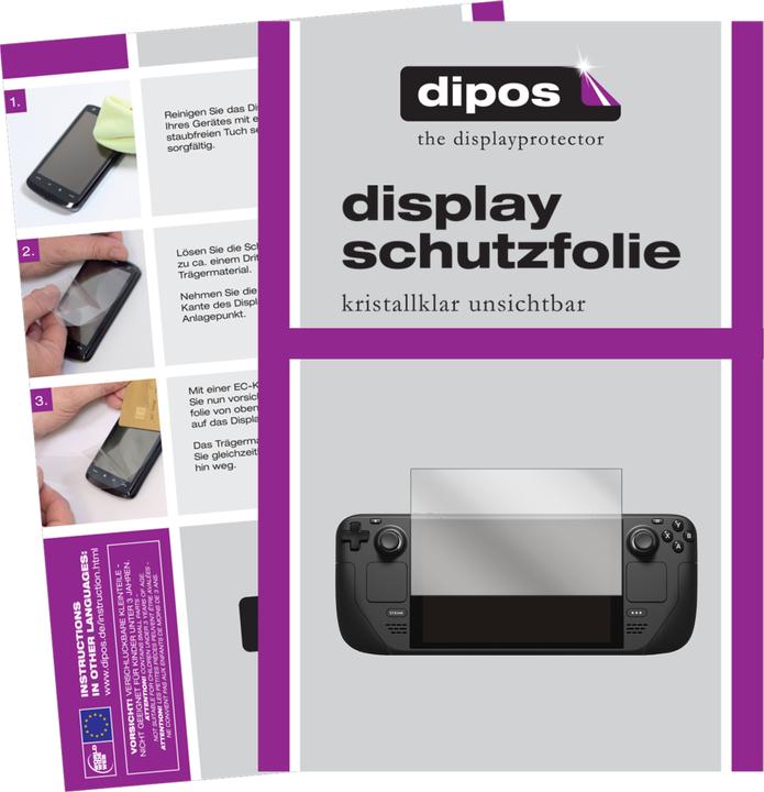 Produktbild Dipos Displayschutzfolie Crystalclear (2 Stück, Valve Steam Deck)