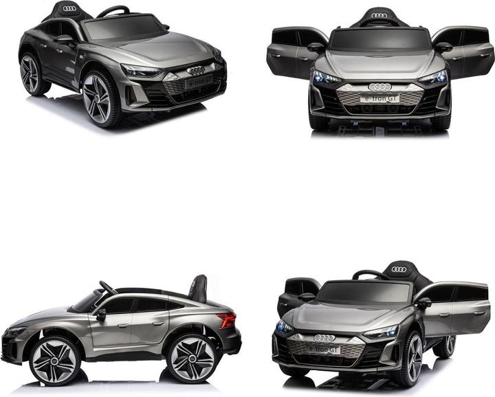 Image du produit Es-toys Véhicule pour enfants - voiture électrique "Audi E-Tron GT" - sous licence + MP3 + cuir + EVA (12 V)