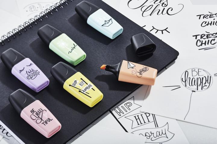 Productafbeelding STABILO BOSS MINI Pastel Love Highlighter (Groen, Lila, Oranje, 5 mm, 3 x)